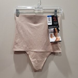 NWT Sz XL Warm Beige Miraclesuit Comfy Curves High Waist Thong